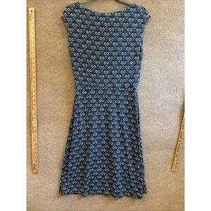 Boden Blue Floral Sleeveless Dress, Size:8L, Lined Top, Modern Boho, Designer